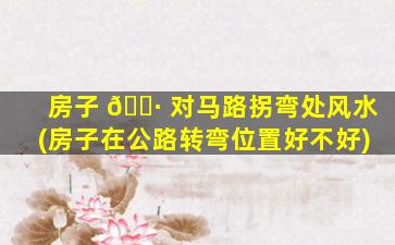 房子 🕷 对马路拐弯处风水(房子在公路转弯位置好不好)